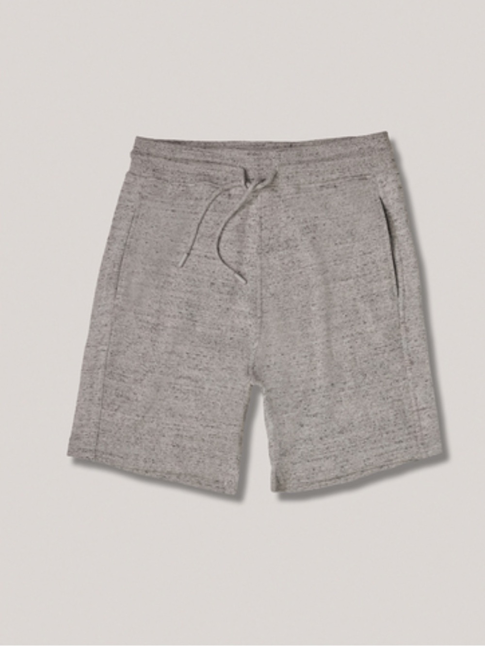 Pact Men's Soft Heather Gray Drawstring Lounge Shorts